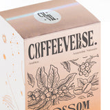 Blossom Naturals coffee packaging showcasing anaerobic processed Arabica beans.