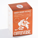 Coffeeeverse Frozen Cherry Naturals packaging on a white background
