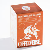 Coffeeeverse Frozen Cherry Naturals packaging on a white background