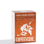 Coffeeeverse Frozen Cherry Naturals packaging on a white background