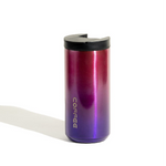 Gradient purple to red tumbler with 'Coffee' text on a white background