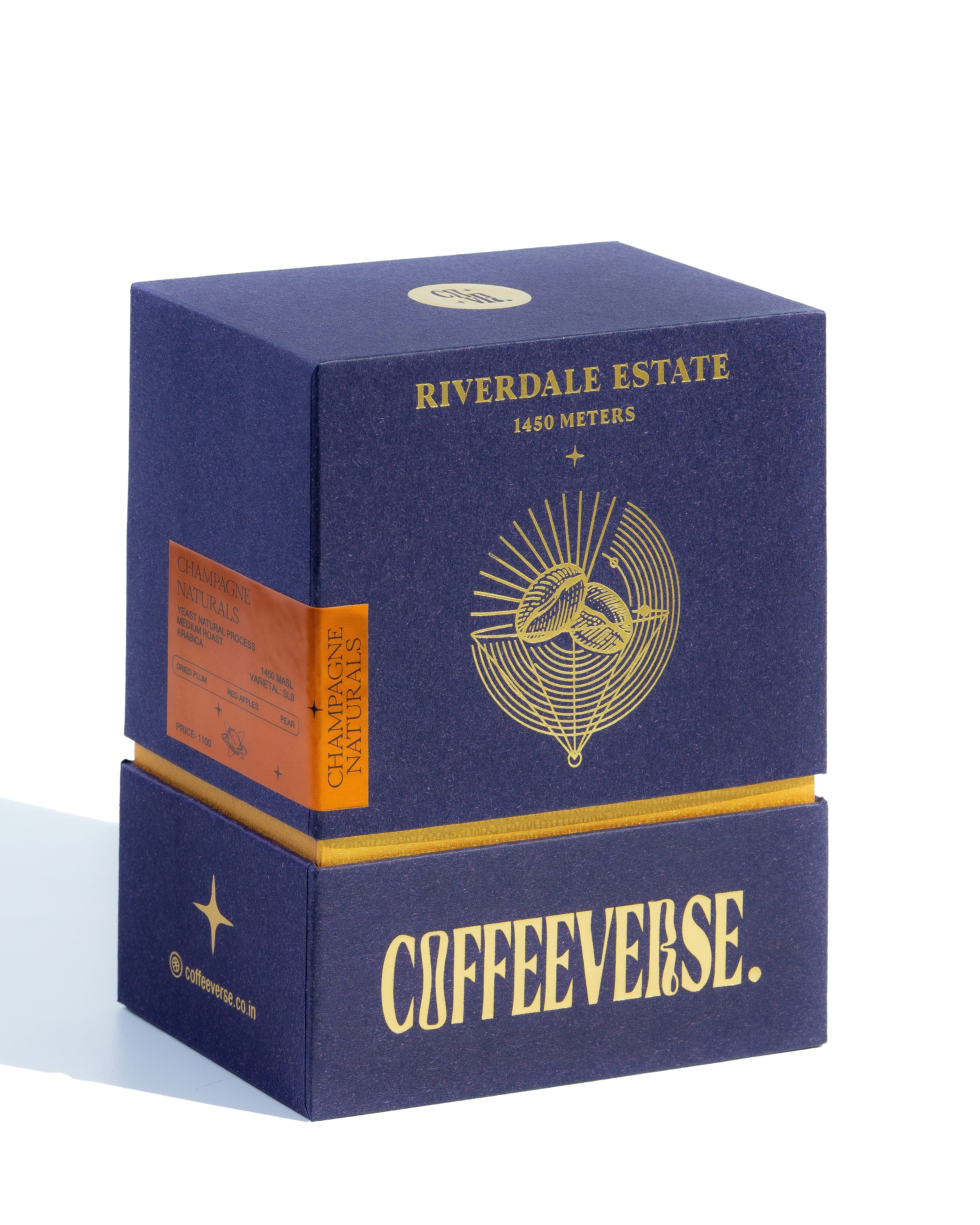 100% Speciality Arabica from Riverdale Estate, Champagne Naturals process – Whole bean coffee for specialty brewing